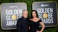 Michael Douglas y Catherine Zeta-Jones asisten a la 78a Entrega Anual de los Globos de Oro® en The Rainbow Room el 28 de febrero de 2021 en la ciudad de Nueva York.&nbsp; &nbsp;