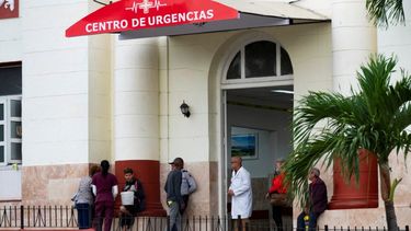 La entrada de urgencias del hospital Calixto García de La Habana el 2 de febrero de 2024. 