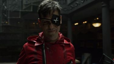 El actor argentino Rodrigo de la Serna como Palermo en la tercera entrega de La casa de papel. 