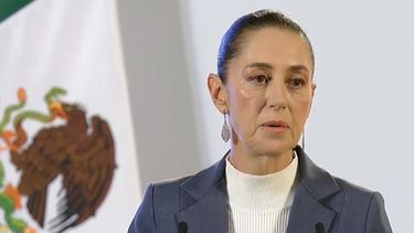 La presidenta de México, Claudia Sheinbaum, en una conferencia de prensa &nbsp; &nbsp; &nbsp; &nbsp;