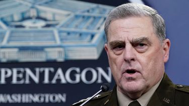 El jefe del Estado Mayor Conjunto, general Mark Milley, durante una conferencia de prensa.