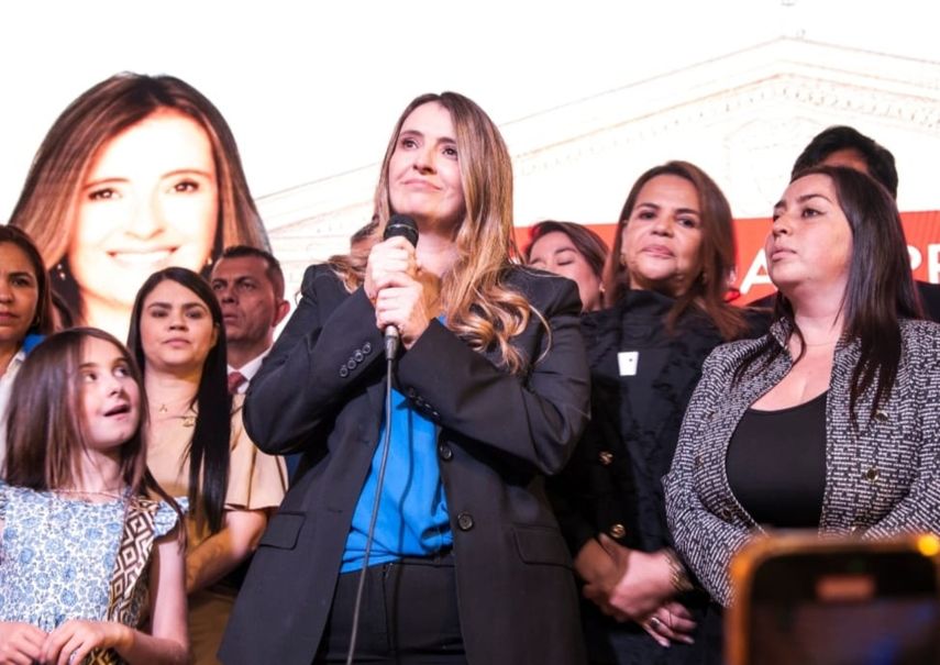 La senadora colombiana Paloma Valencia, candidata del Centro Democrático, defiende los valores tradicionales y el combate frontal a los grupos armados ilegales