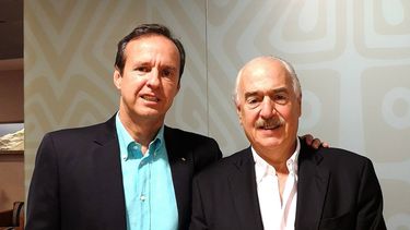 Los expresidentes Jorge Quiroga, de Bolivia, y Andrés Pastrana, de Colombia.