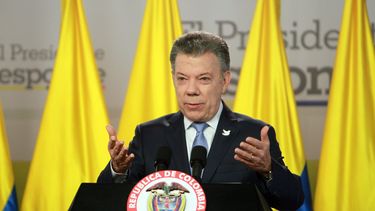 El presidente Juan Manuel Santos presenta el balance de sus siete años de Gobierno.