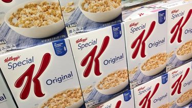 Cajas de cerel fabricado por la famosa marca estadounidense Kellogg.
