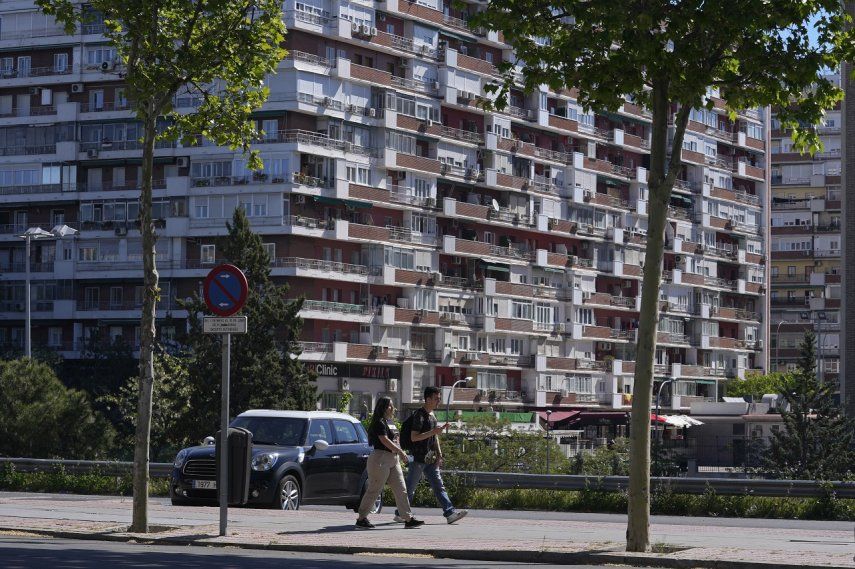 Un conjunto residencial en Madrid el 18 de abril de 2023.