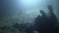 Actividad volcánica submarina a lo largo de una sección del cráter Kolumbo en el fondo marino, observada con el equipo de monitorización SANTORY.&nbsp;