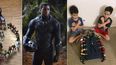 Este collage de fotos muestra a los ni&ntilde;os Gavyn Batiste, de 7 a&ntilde;os, vestido como Black Panther y rodeado de figuras de acci&oacute;n en Lafayette, Luisiana el 31 de agosto de 2020; el actor Chadwick Boseman como el rey TChalla en Black Panther; y los mellizos de 10 a&ntilde;os Lenny y Bobby Homes, quienes rindieron homenaje a Boseman en su casa en Mesa, Arizona el 31 de agosto de 2020.&nbsp; 