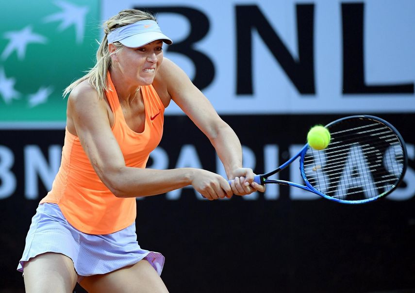 Sharapova se ha coronado campeona en la tierra batida de París en las ediciones de 2012 y 2014.