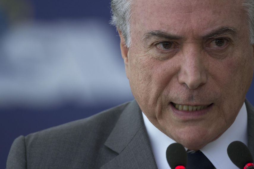 Presidente de Brasil, Michel Temer.&nbsp;