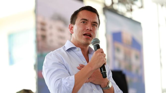 El presidente de Ecuador, Daniel Noboa, visita el Proyecto Habitacional Sueño Guayaquileño, en Guayaquil &nbsp; &nbsp;