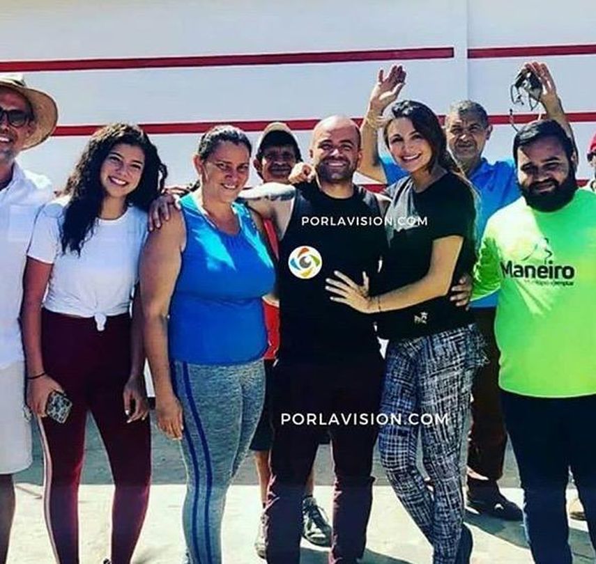 Nacho y Melany Mille en el estado Nueva Esparta.