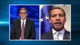 El periodista Oscar Haza entrevista al presidente encargado de Venezuela, Juan Guaidó, el 3 de junio de 2019.