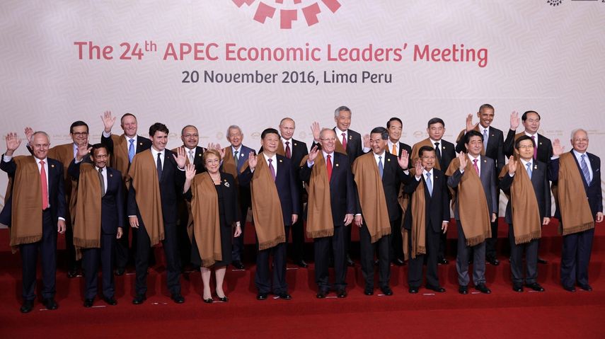 Fotografía oficial de la XXIV Cumbre de Líderes del Foro de Cooperación Económica Asia-Pacífico