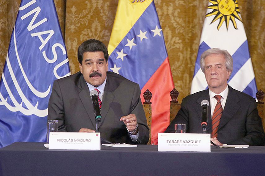 Aliados uruguayos exigen a Maduro cumplimiento de negocios firmados con Tabaré Vázquez (Foto: Agencia Andes)