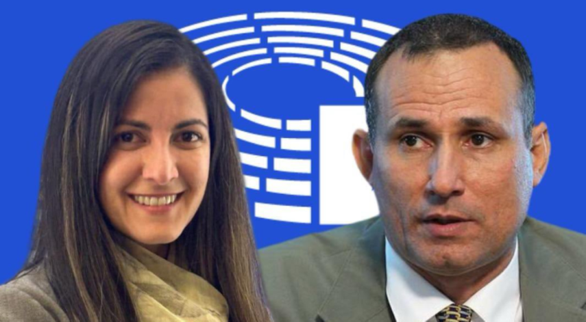 Los activistas cubanos, Rosario Payá y José Daniel Ferrer.