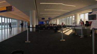 Zona de embarque en el aeropuerto de Nueva York.&nbsp;