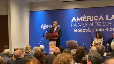 El expresidente de Colombia Iván Duque en el lanzamiento del libro América Latina: la visión de sus líderes, escrito por Andrés Rugeles.&nbsp;
