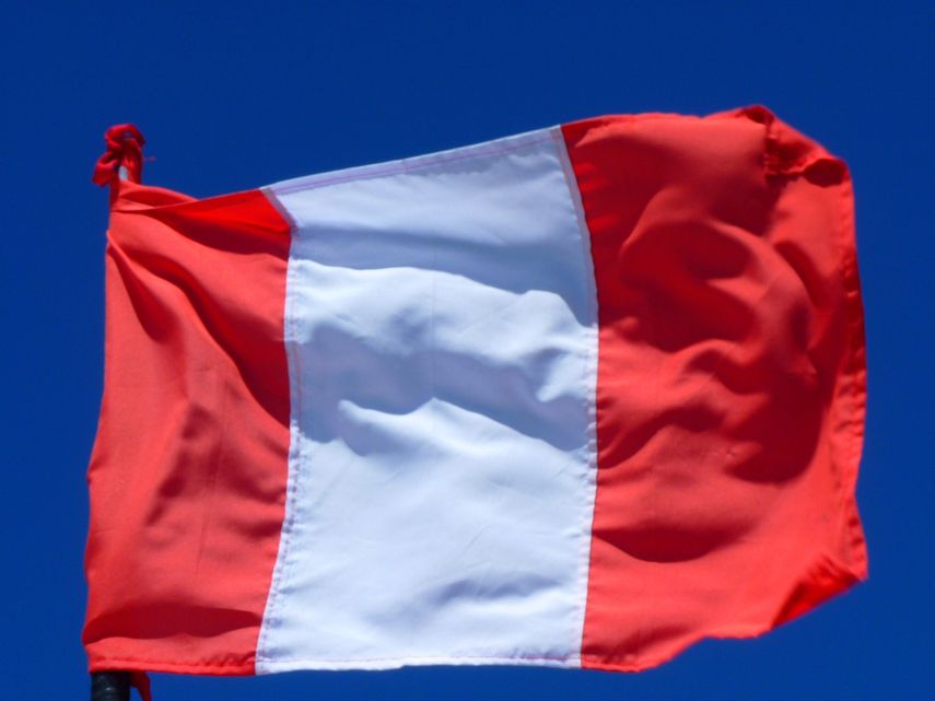 Bandera de Perú.&nbsp;