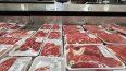 Carne de res de primera calidad del USDA se exhibe en una tienda Costco el 11 de noviembre de 2025 en Novato, California.
