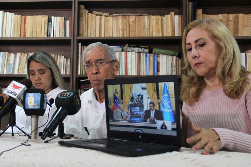 El exdiputado y abogado en Derechos Humanos Walter Márquez ofrece una conferencia de prensa en San Cristóbal, estado Táchira, Venezuela.