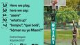 En este collage de fotos, el poema ganador del concurso de poesía Zip Odes, y su autora, la periodista Grethel Delgado, jugando básquetbol en el parque Moore Park.&nbsp;
