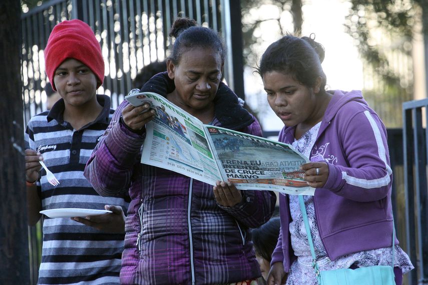 Migrantes centroamericanos en México.
