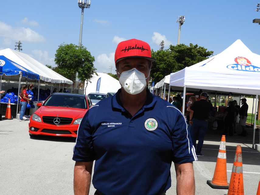 Carlos Hern&aacute;ndez, alcalde de Hialeah.