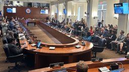 La OEA, en la sesión que buscaba la aprobación de una resolución que pedía al régimen venezolano el conteo y publicación de votos, pero no se logró.&nbsp;